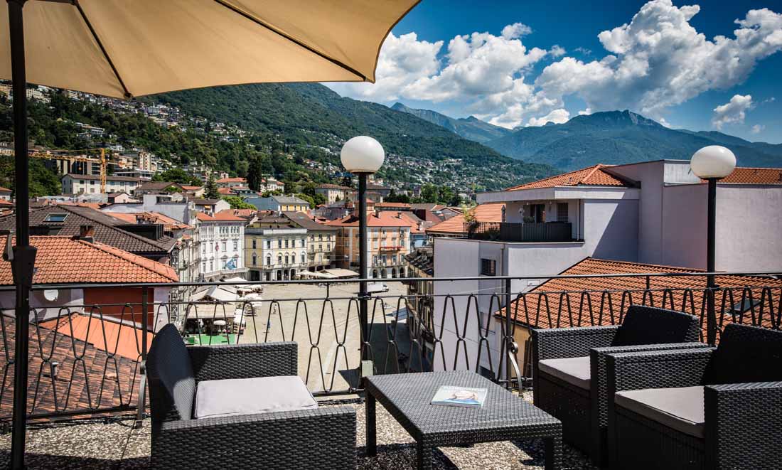 Panoramic Terraces at dell'Angelo in Locarno
