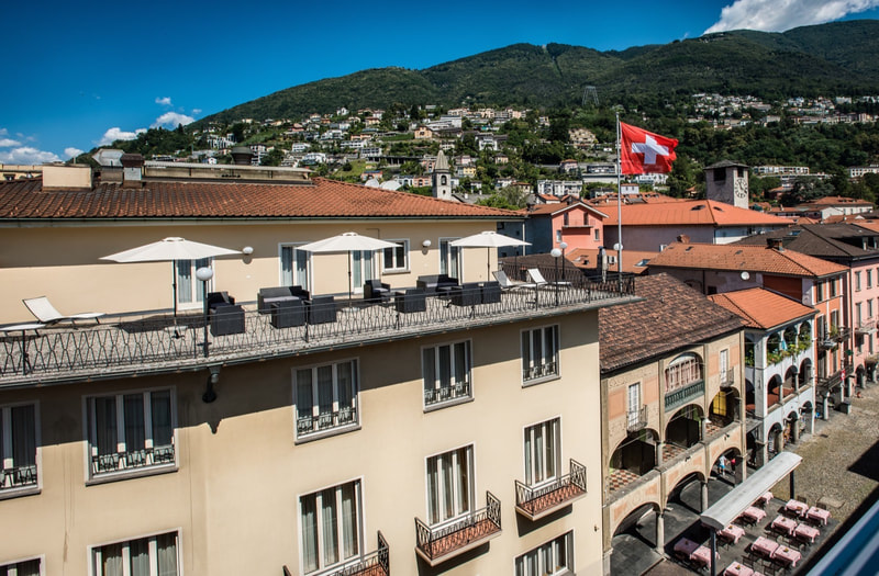 Panoramic Terraces at dell&#x27;Angelo in Locarno